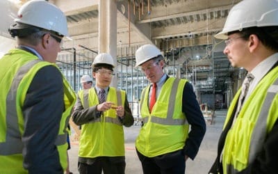 Governor Carney tours biopharmaceutical building site