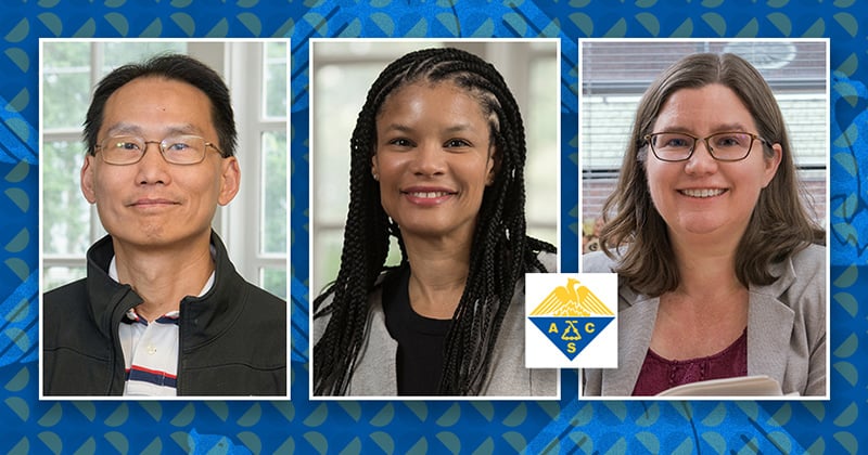 Wilfred Chen, LaShanda Korley and Mary Watson were named as 2023 Fellows of the American Chemical Society