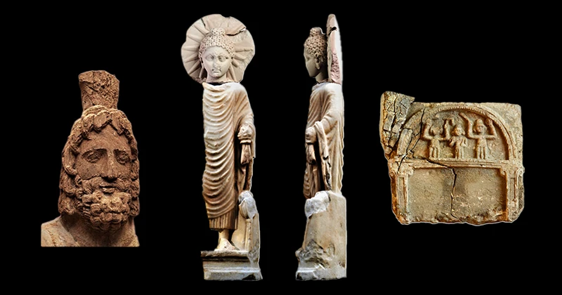 Among the artifacts found at the Isis Temple in Berenike are a teak head of Serapis dating to about 100 A.D., the Berenike Buddha from 90-140 A.D. and a relief depicting three Hindu gods that dates between the first and third century A.D.