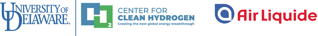 UD and Center for Clean Hydrogen Lockup and Air Liquide logos UD and Center for Clean Hydrogen Lockup and Air Liquide logos